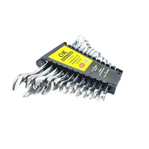 آچار یکسر تخت و یکسر رینگی اوکی مدل 1cs مجموعه 12 عددی